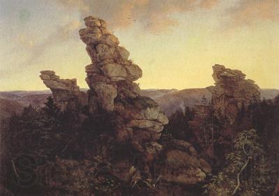 Oehme, Ernst Ferdinand The Greifensteine in the Saxon Erzgebirge (mk22) France oil painting art